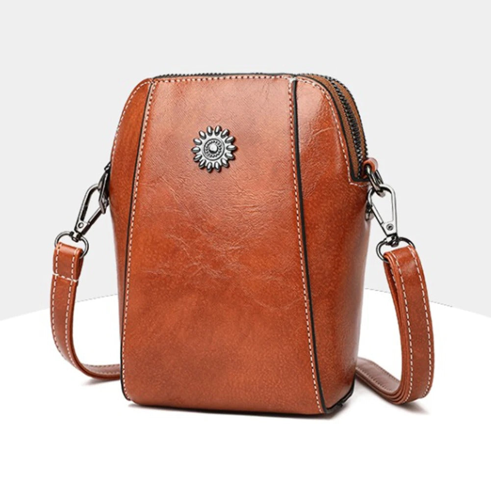 Davy | Women's Crossbody Bag with Decorative Emblem