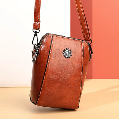 Davy | Women's Crossbody Bag with Decorative Emblem