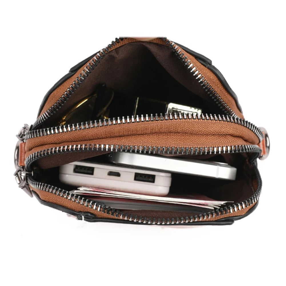 Davy | Women's Crossbody Bag with Decorative Emblem