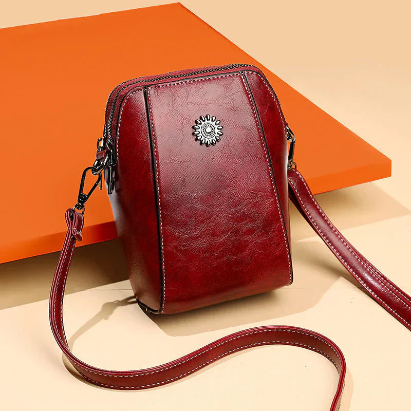 Davy | Women's Crossbody Bag with Decorative Emblem