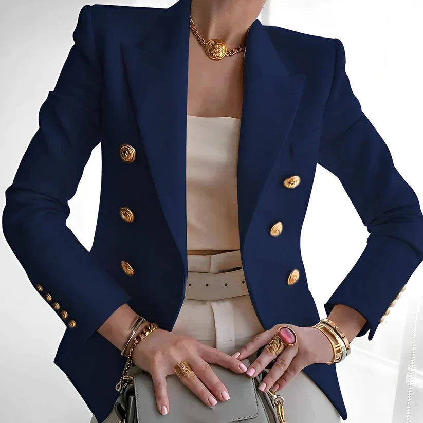Women's Fitted Double-Breasted Jacket