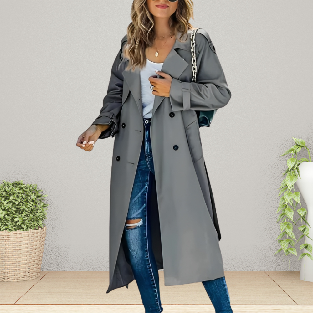 Women's Timeless Double-Breasted Trench Coat