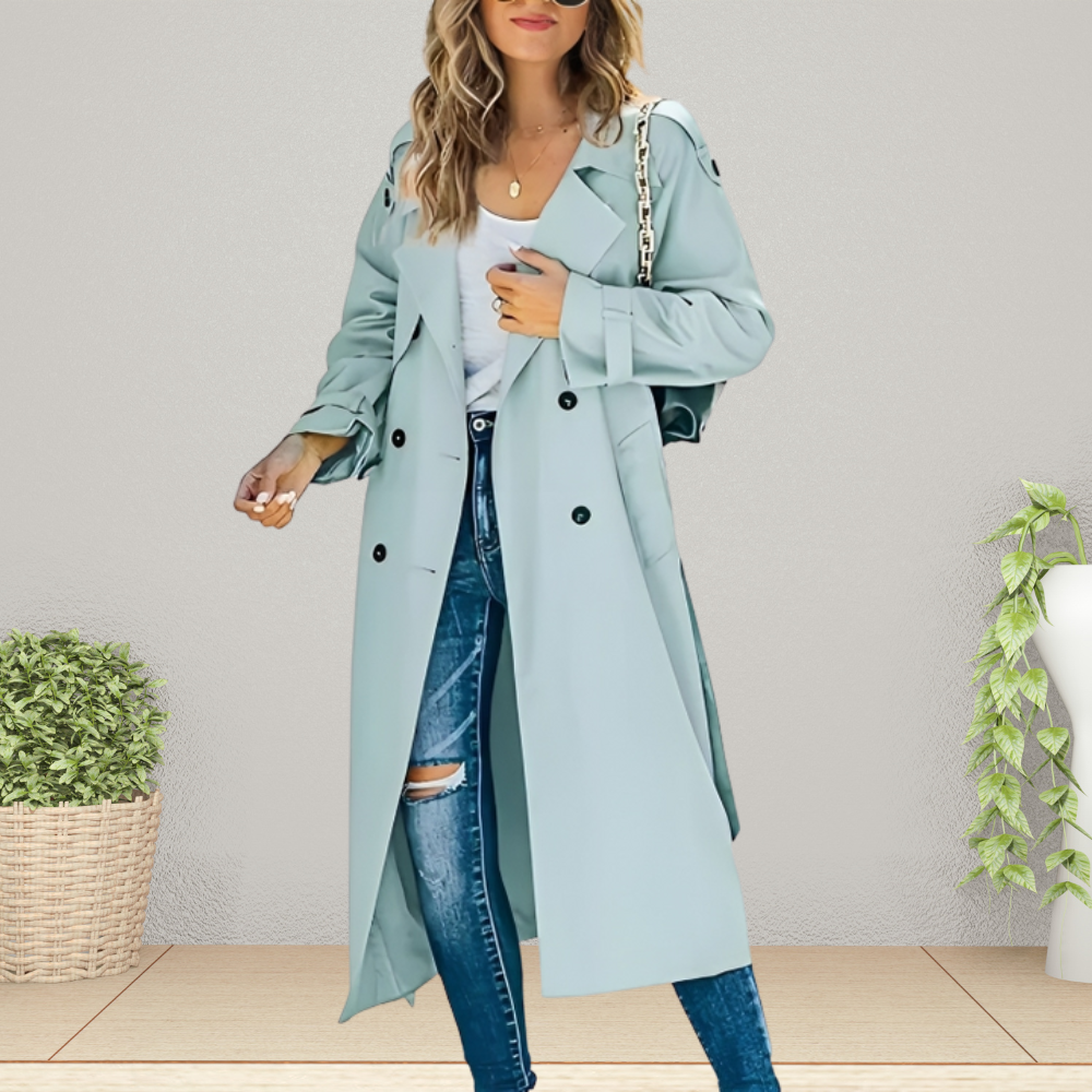 Women's Timeless Double-Breasted Trench Coat
