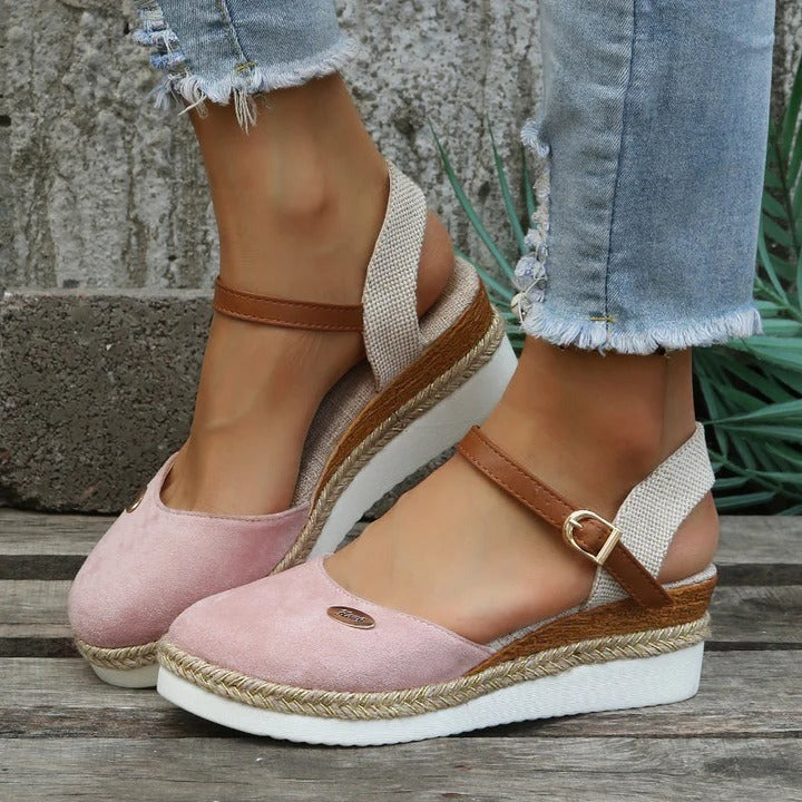 Supportive Espadrille Wedge Sandals