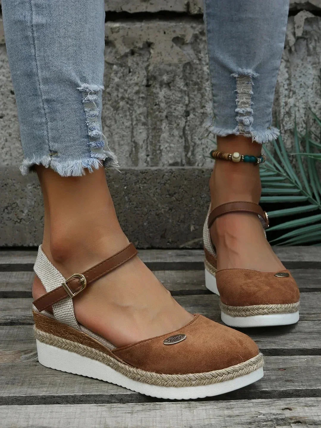 Supportive Espadrille Wedge Sandals