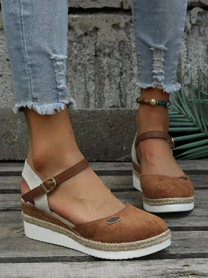 Supportive Espadrille Wedge Sandals