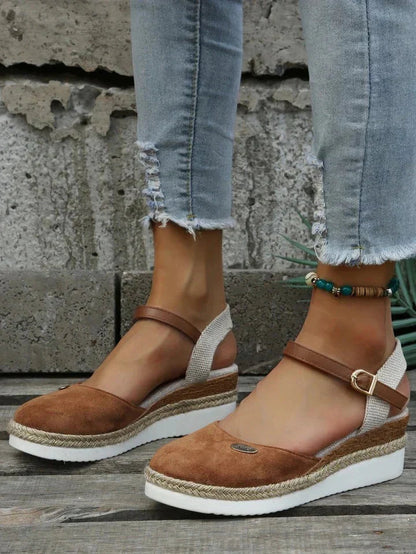 Supportive Espadrille Wedge Sandals