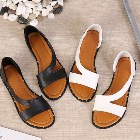 Women's Comfortable Asymmetrical Strap Flat Sandals