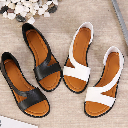 Women's Comfortable Asymmetrical Strap Flat Sandals
