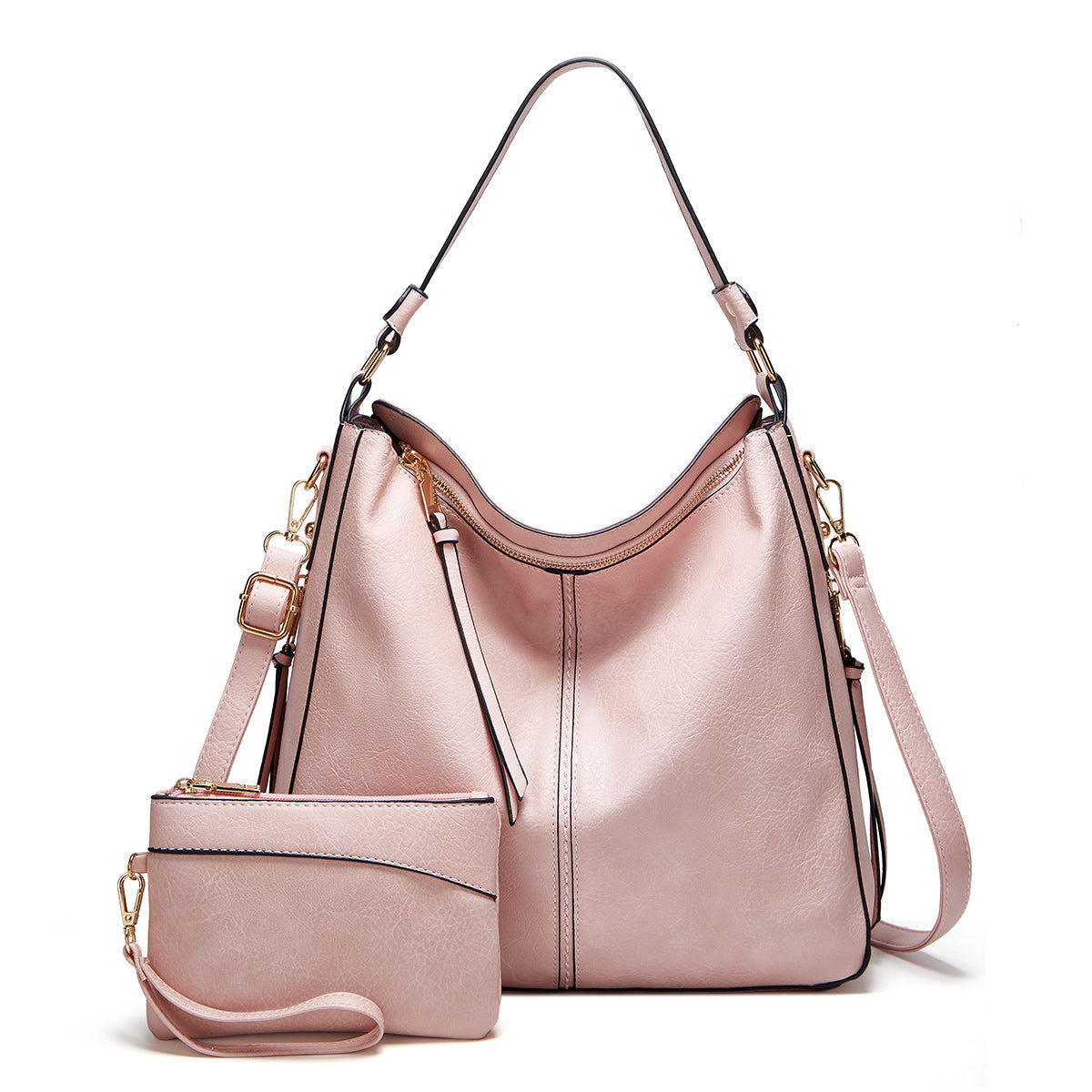 Davy | Women's Hobo Shoulder Bag with Zipper Accent
