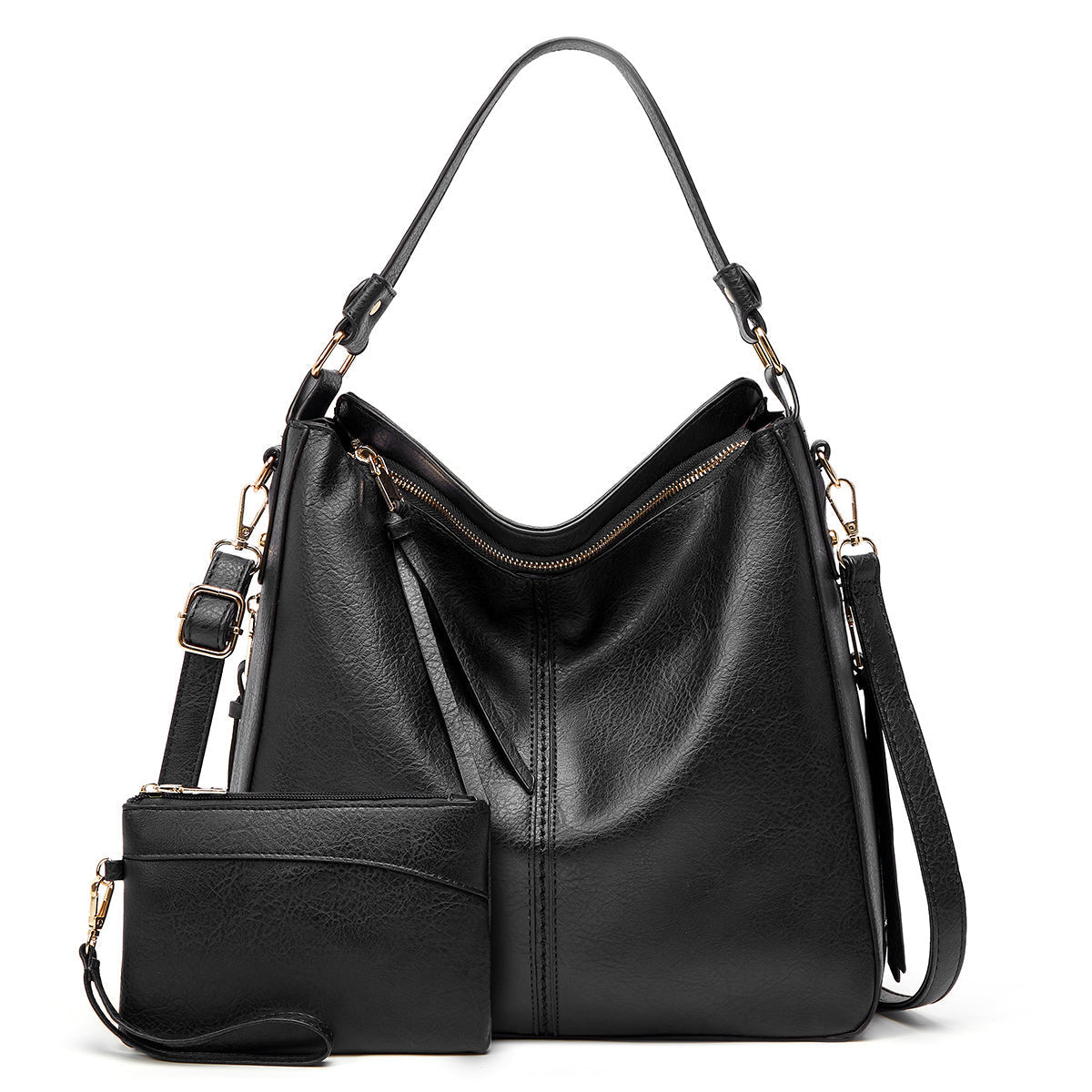 Davy | Women's Hobo Shoulder Bag with Zipper Accent