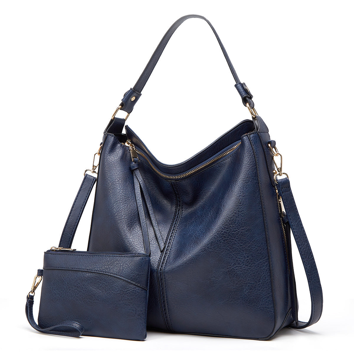 Davy | Women's Hobo Shoulder Bag with Zipper Accent