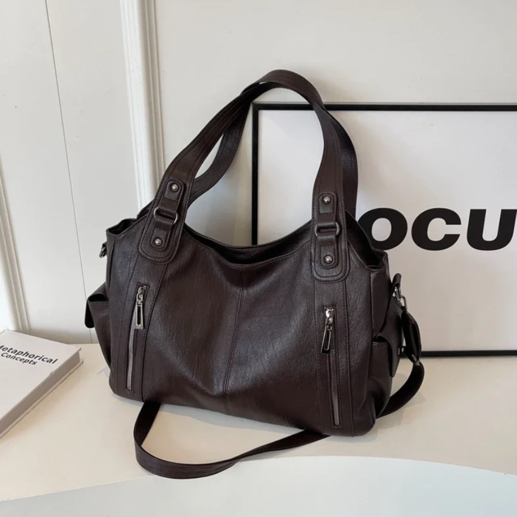 Davy | Women's Hobo Shoulder Bag with Zipper Pockets
