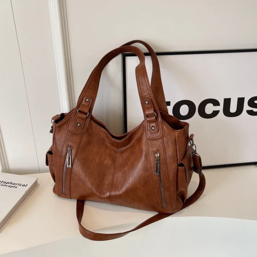 Davy | Women's Hobo Shoulder Bag with Zipper Pockets