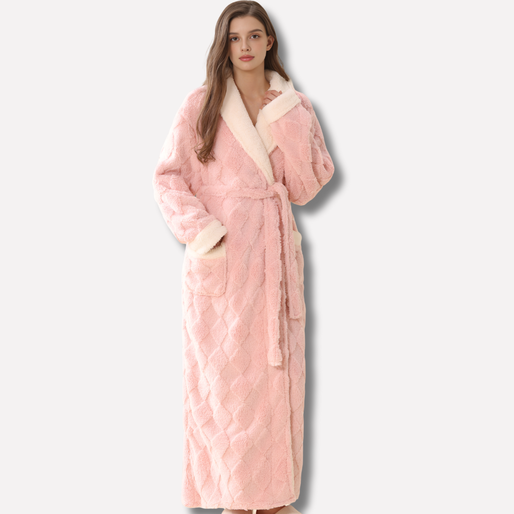 Long Hooded Fleece Robe