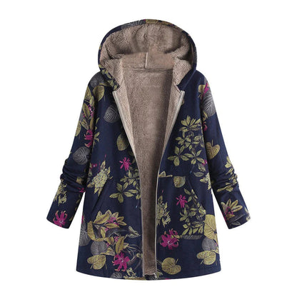 Women's Cozy Fleece Lined Hooded Coat
