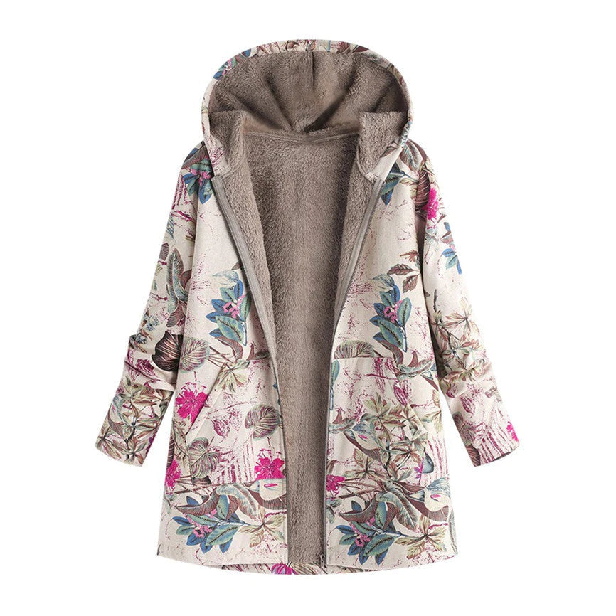 Women's Cozy Fleece Lined Hooded Coat