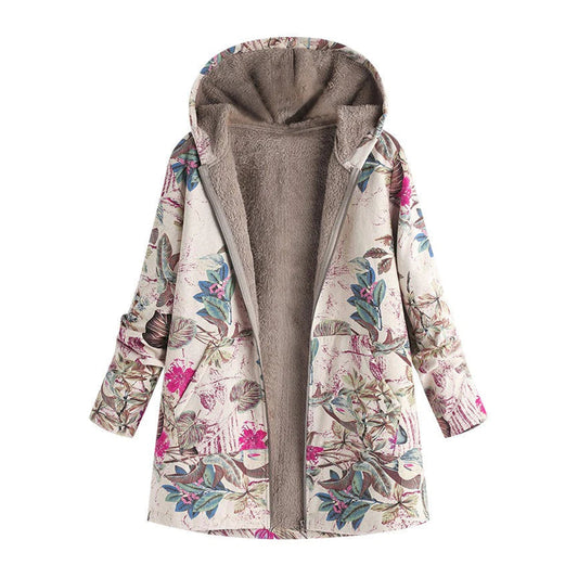 Women's Cozy Fleece Lined Hooded Coat