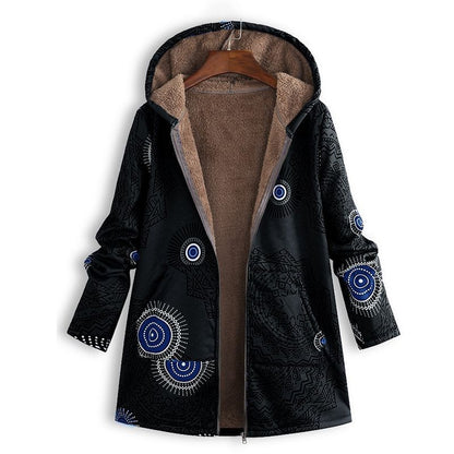 Women's Cozy Fleece Lined Hooded Coat
