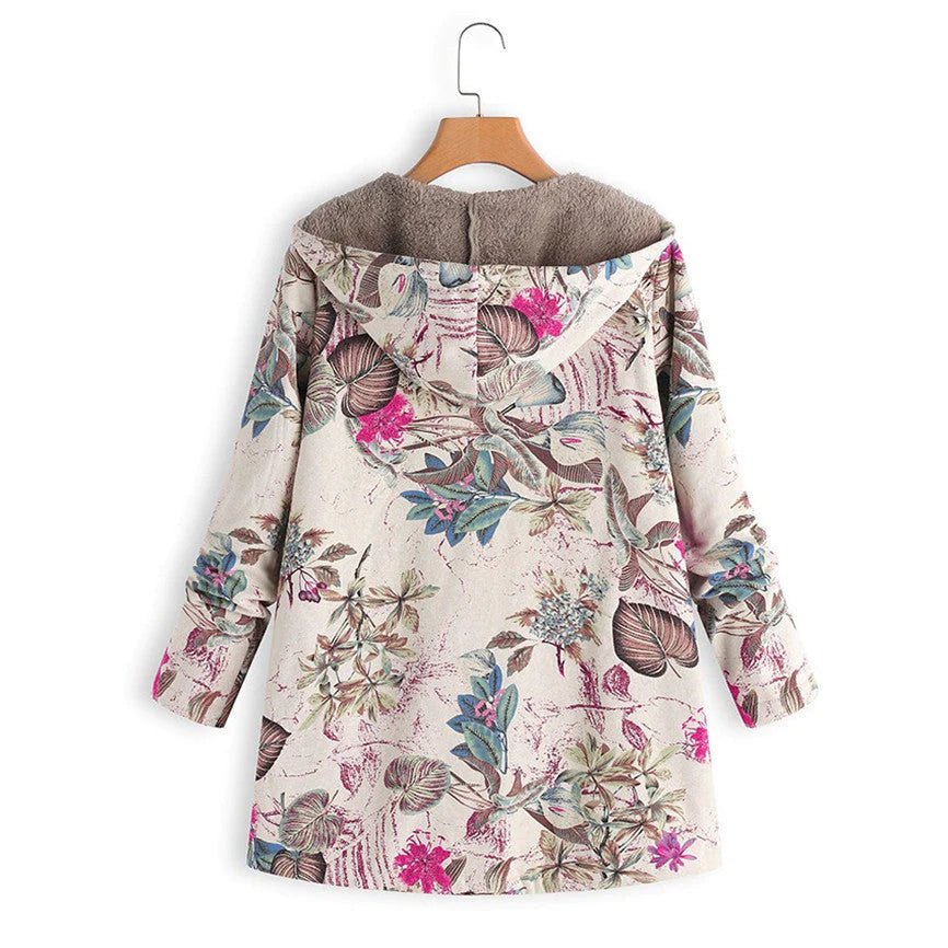 Women's Cozy Fleece Lined Hooded Coat