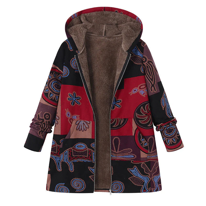 Women's Cozy Fleece Lined Hooded Coat