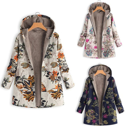 Women's Cozy Fleece Lined Hooded Coat