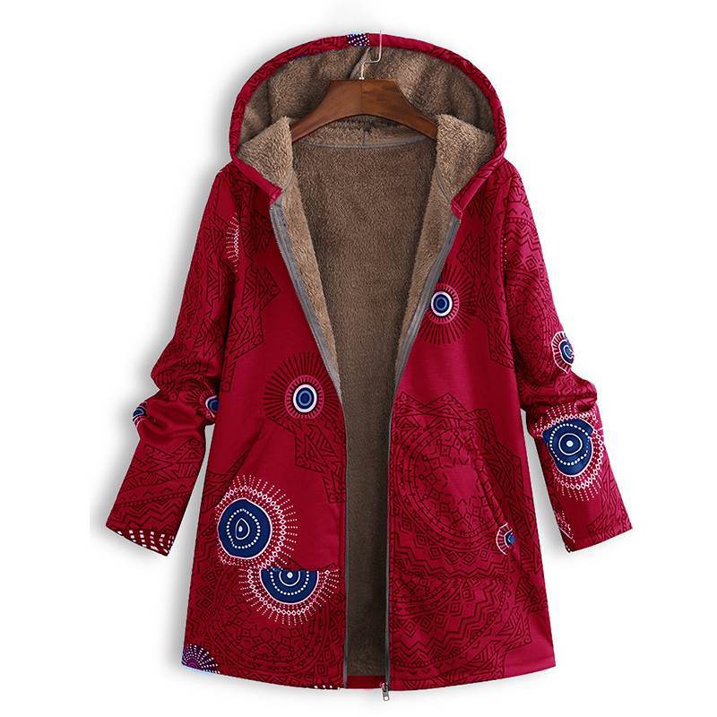 Women's Cozy Fleece Lined Hooded Coat