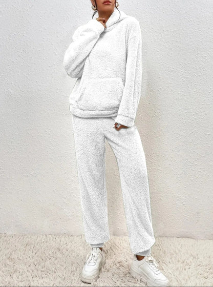 Plush Hooded Loungewear Set