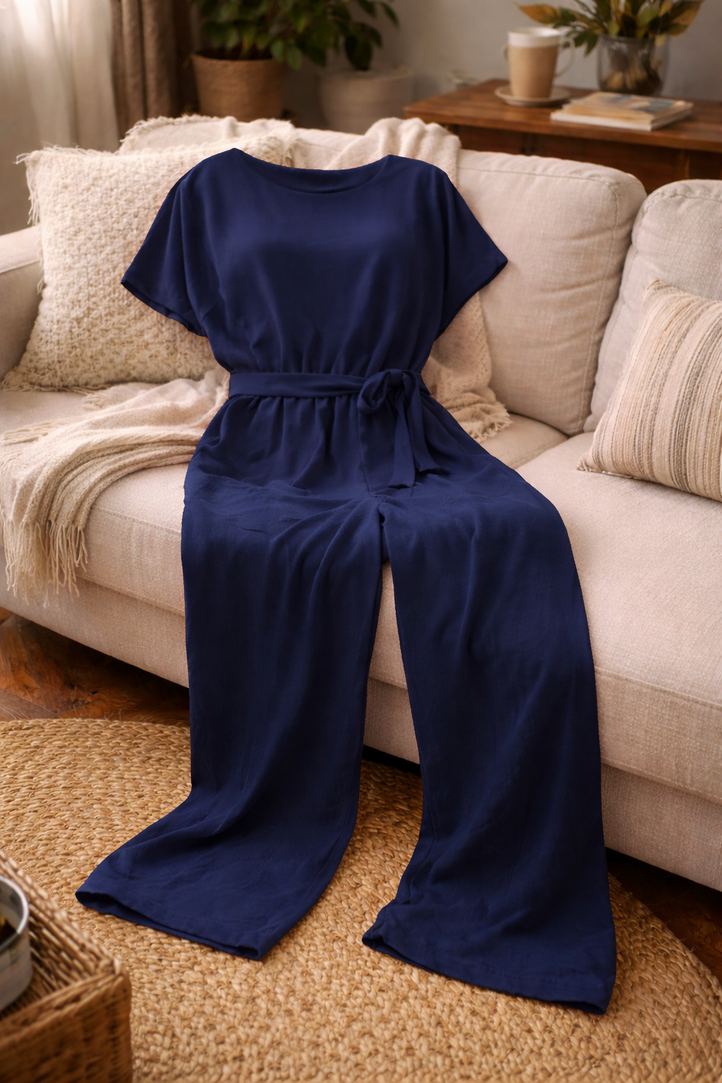 Women's Effortless Wide-Leg Jumpsuit