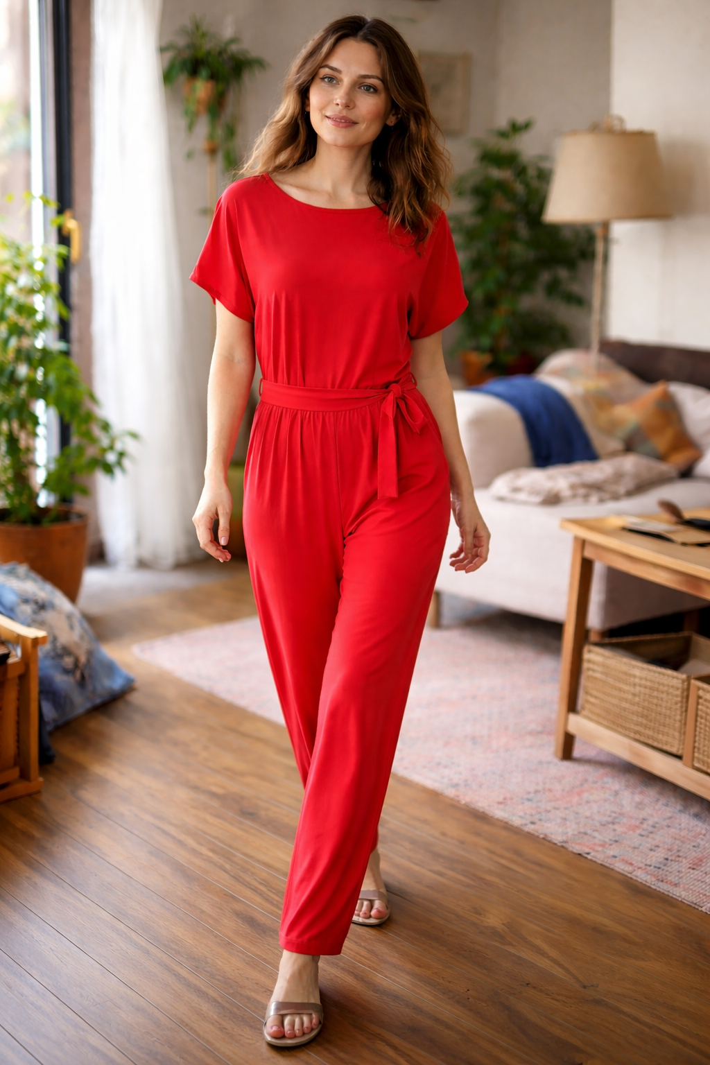 Women's Effortless Wide-Leg Jumpsuit