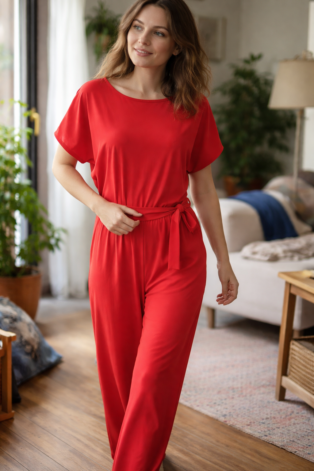 Women's Effortless Wide-Leg Jumpsuit