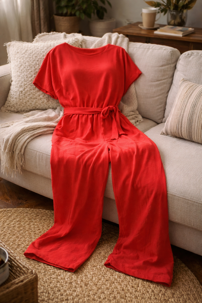Women's Effortless Wide-Leg Jumpsuit