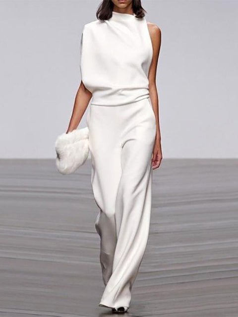 Effortless Chic Sleeveless Wide-Leg Jumpsuit