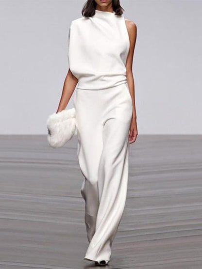 Effortless Chic Sleeveless Wide-Leg Jumpsuit