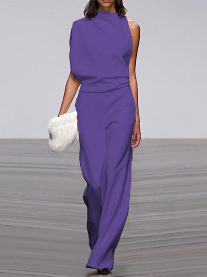 Effortless Chic Sleeveless Wide-Leg Jumpsuit