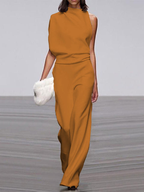 Effortless Chic Sleeveless Wide-Leg Jumpsuit