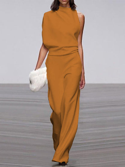 Effortless Chic Sleeveless Wide-Leg Jumpsuit