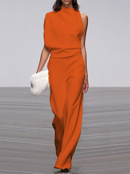 Effortless Chic Sleeveless Wide-Leg Jumpsuit