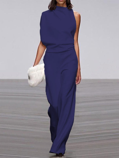 Effortless Chic Sleeveless Wide-Leg Jumpsuit