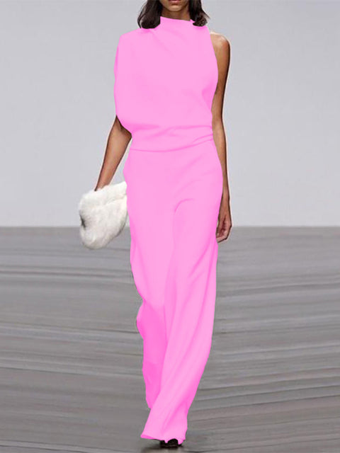 Effortless Chic Sleeveless Wide-Leg Jumpsuit
