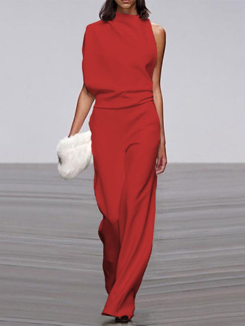 Effortless Chic Sleeveless Wide-Leg Jumpsuit