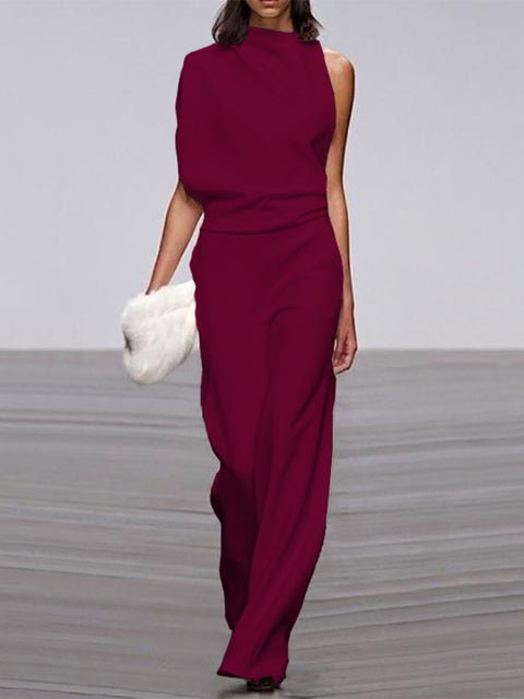 Effortless Chic Sleeveless Wide-Leg Jumpsuit