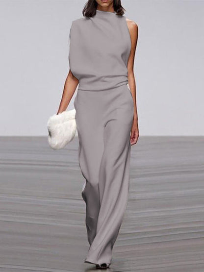 Effortless Chic Sleeveless Wide-Leg Jumpsuit