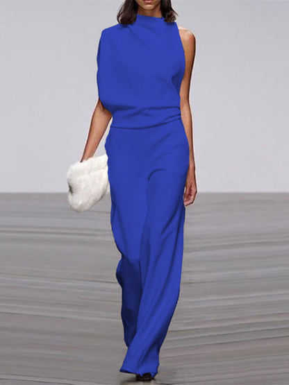 Effortless Chic Sleeveless Wide-Leg Jumpsuit