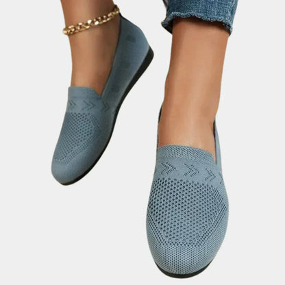 Airy Knit Slip-On Loafers for All-Day Wear
