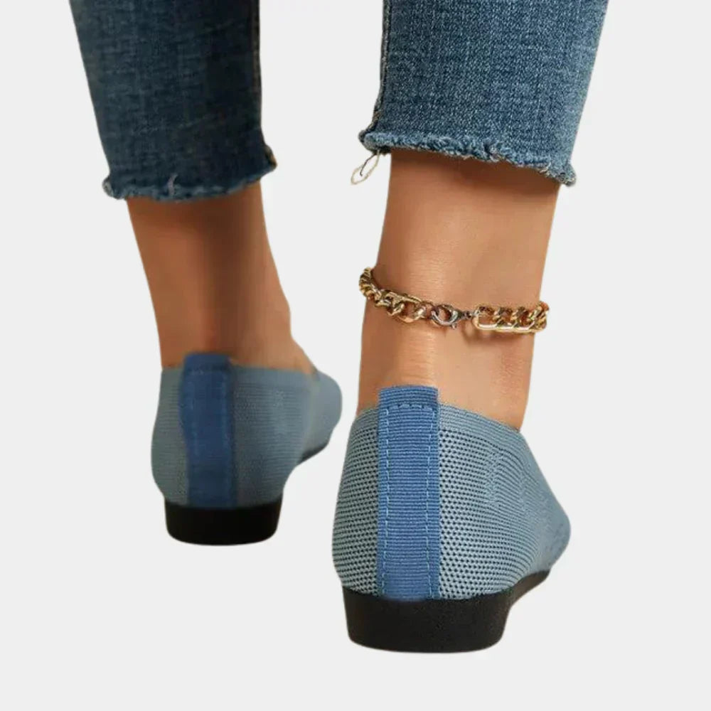 Airy Knit Slip-On Loafers for All-Day Wear