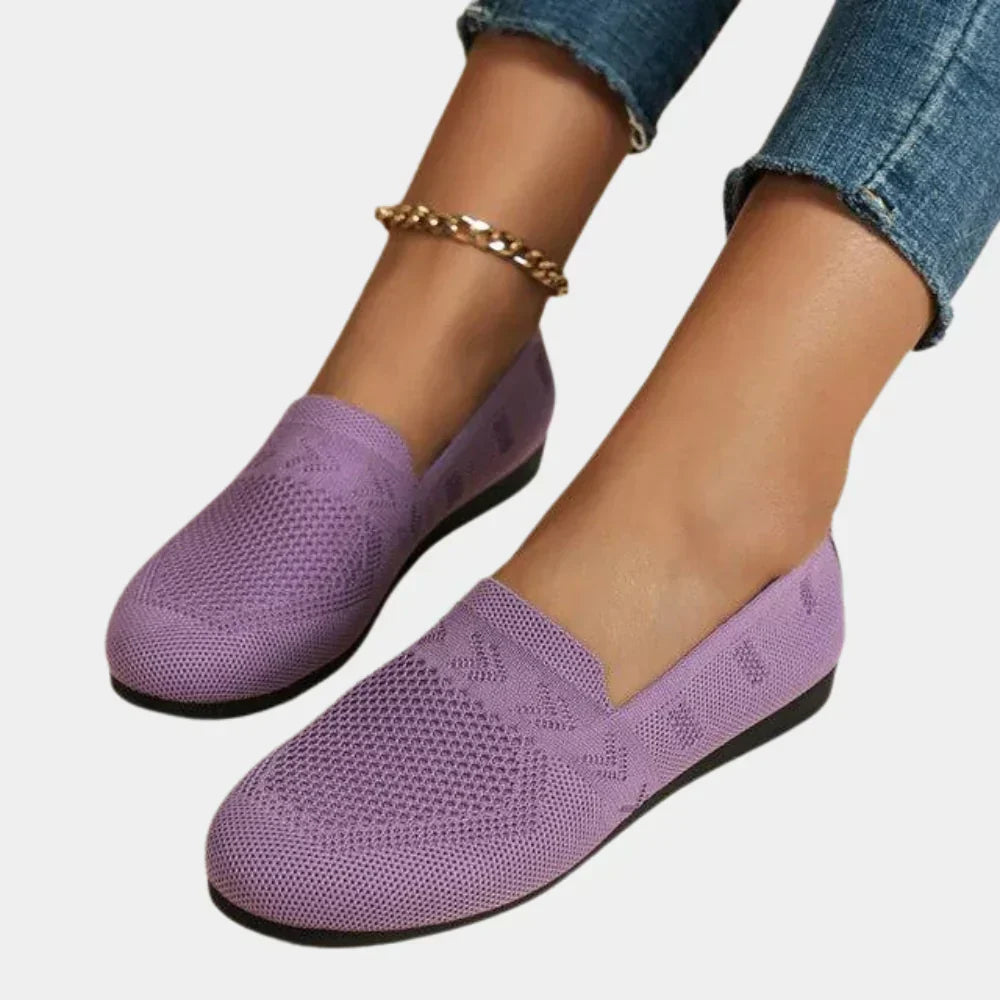 Airy Knit Slip-On Loafers for All-Day Wear