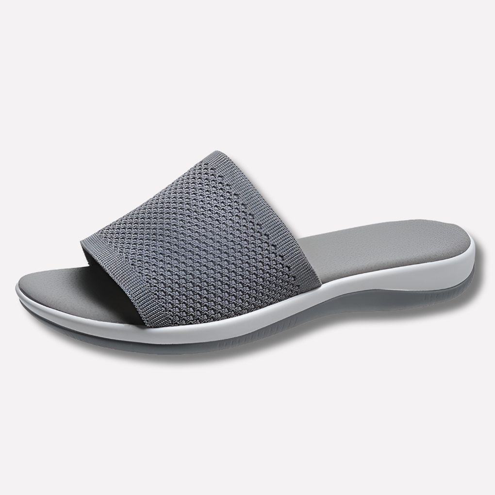 Women's Breathable Knit Open-Toe Slides