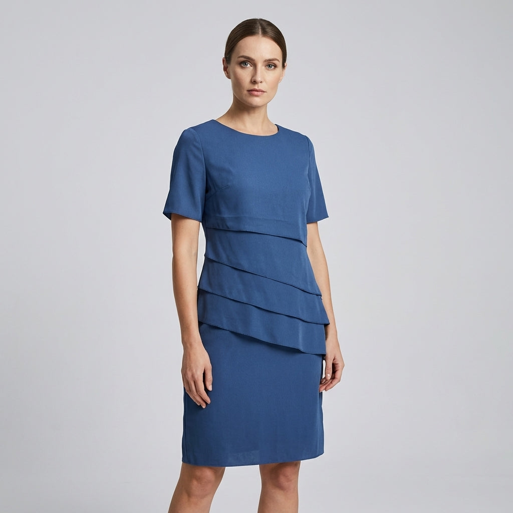 Elegant Layered Midi Dress