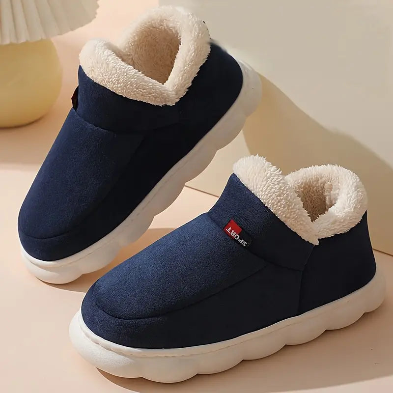 Warm Ankle Bootie Slippers with Lining